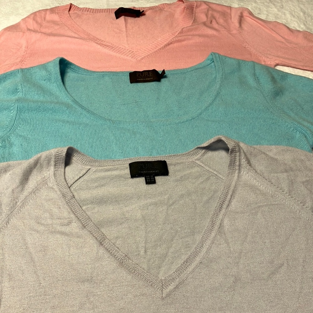 Pure brand Cashmere sweater bundle